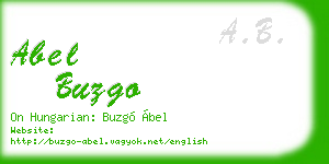 abel buzgo business card
